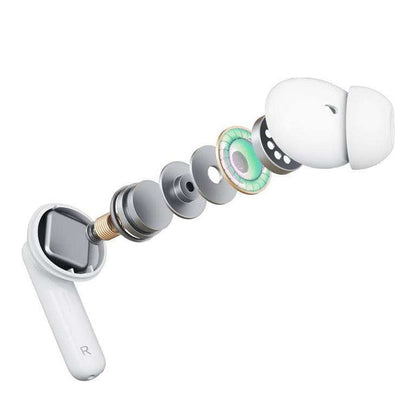 Manos libres Bluetooth 3MK LIFEPODS, TWS, ANC, Blanco