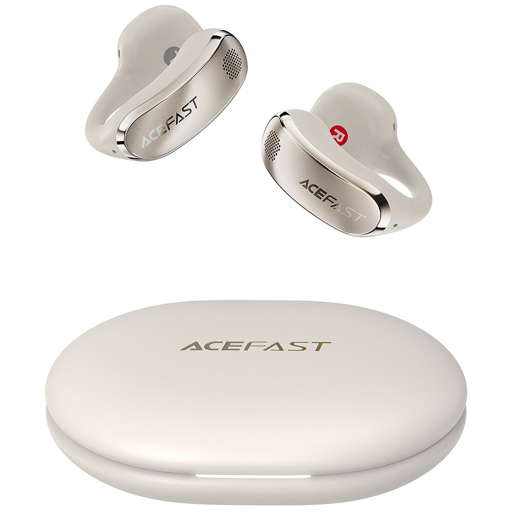 Manos libres Bluetooth Acefast Aceclip Pro, TWS, Dorado