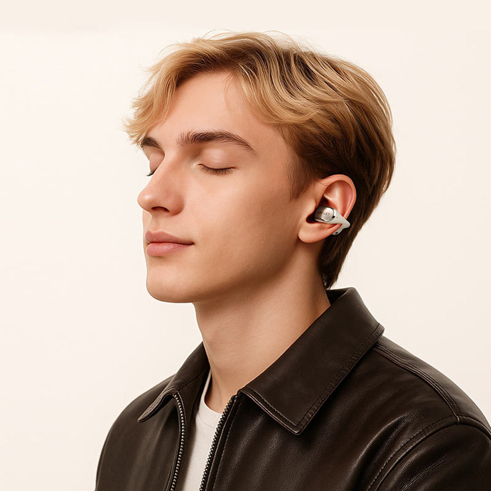 Manos libres Bluetooth Acefast Aceclip Pro, TWS, Dorado