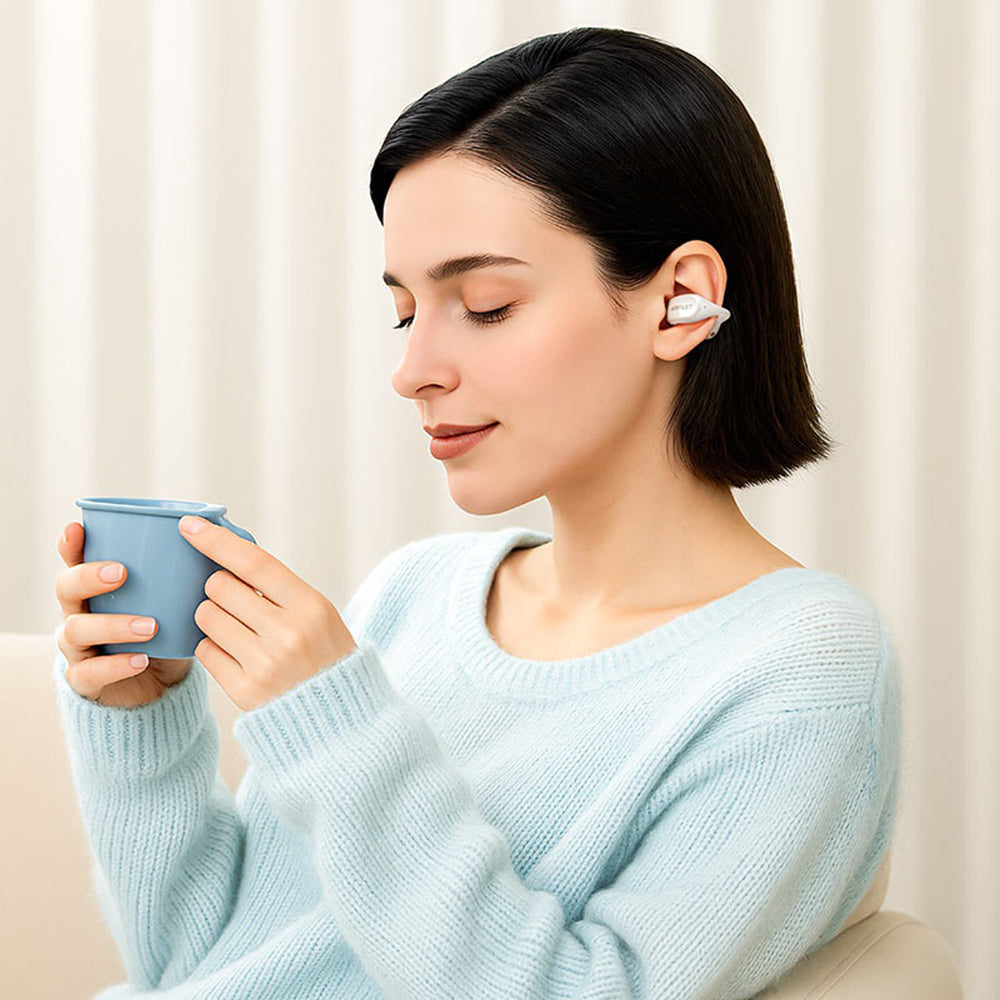 Manos libres Bluetooth Acefast Aceclip Pro, TWS, Negro