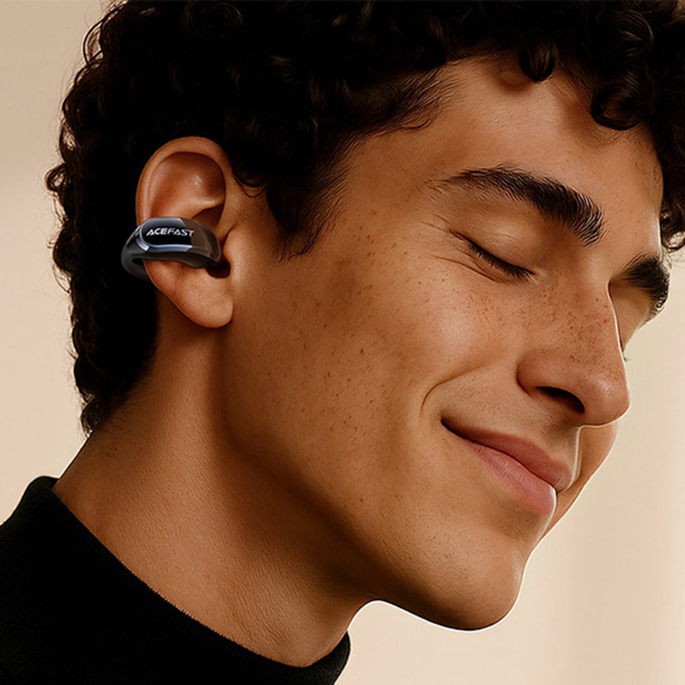Manos libres Bluetooth Acefast Aceclip Pro, TWS, Negro