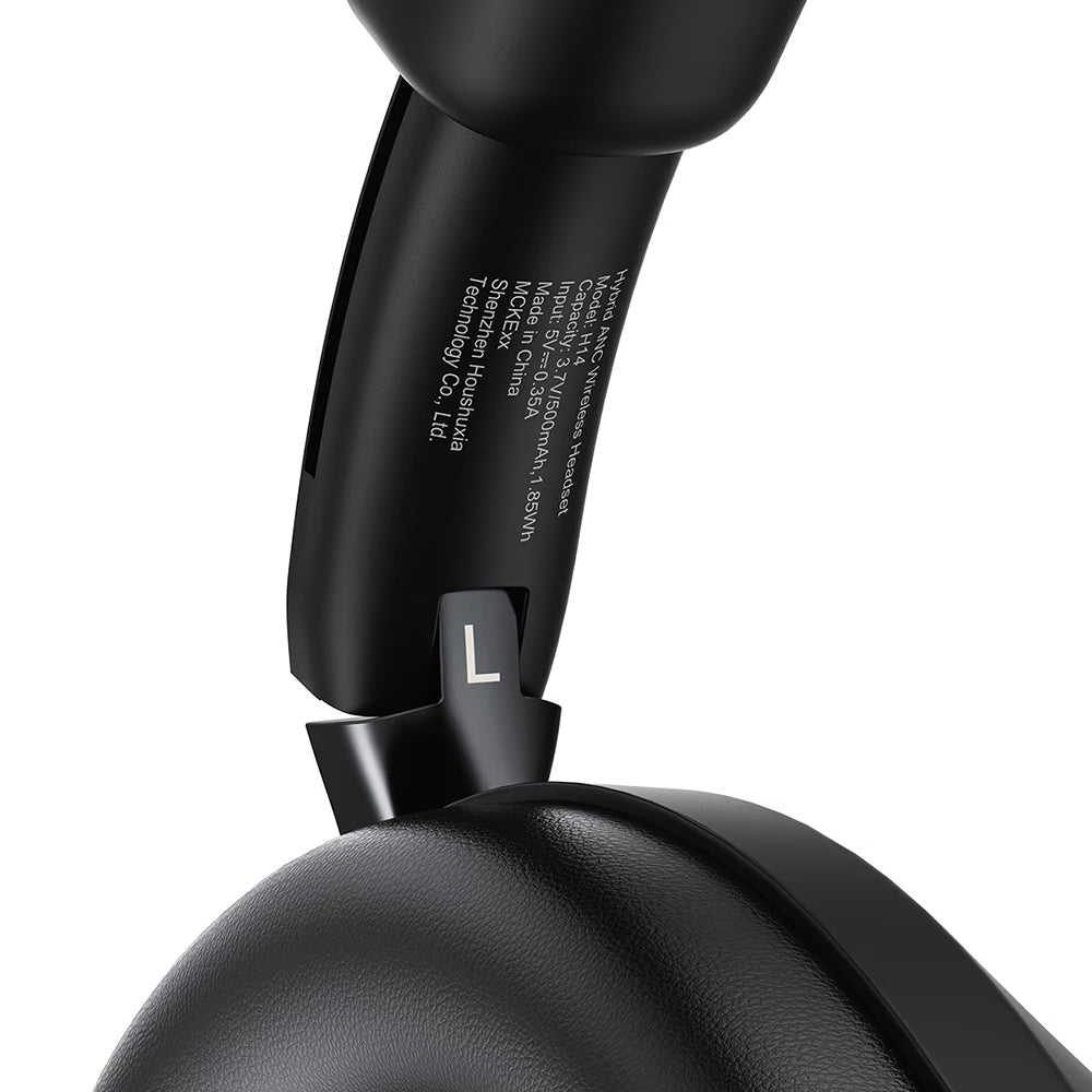 Manos libres Bluetooth Acefast H14, A2DP, ANC, Negro