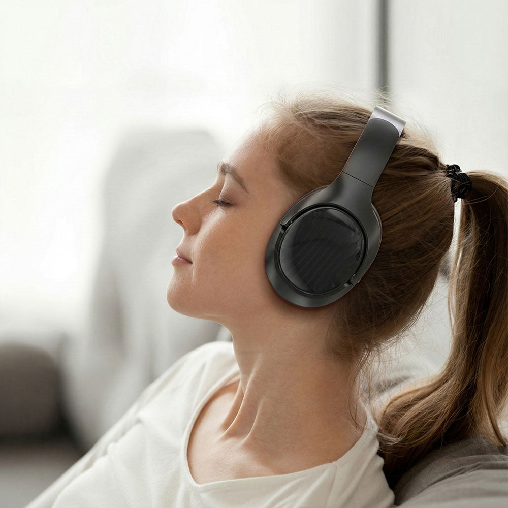 Manos libres Bluetooth Acefast H5, A2DP, ANC, Blanco