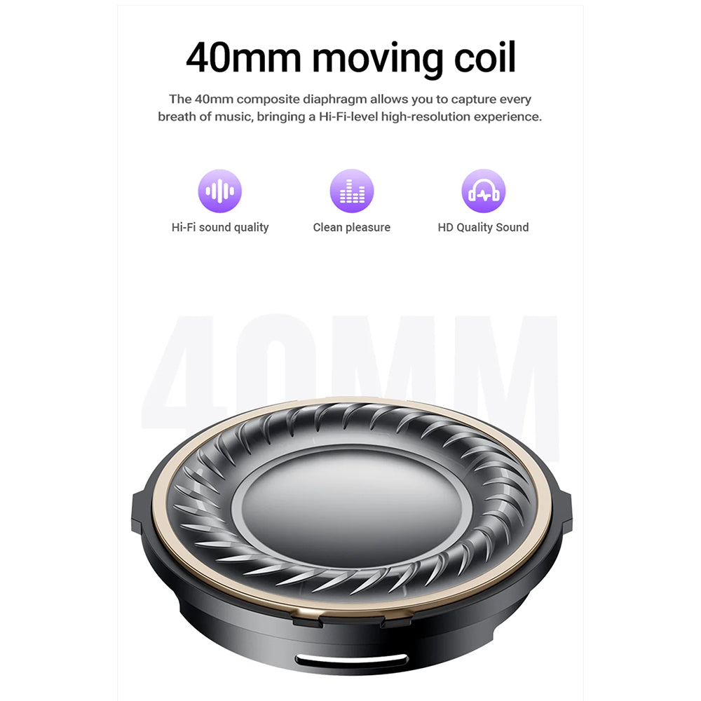 Handsfree Bluetooth Acefast H8, A2DP, ANC, Silver