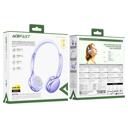 Manos libres Bluetooth Acefast H8, A2DP, ANC, Mov