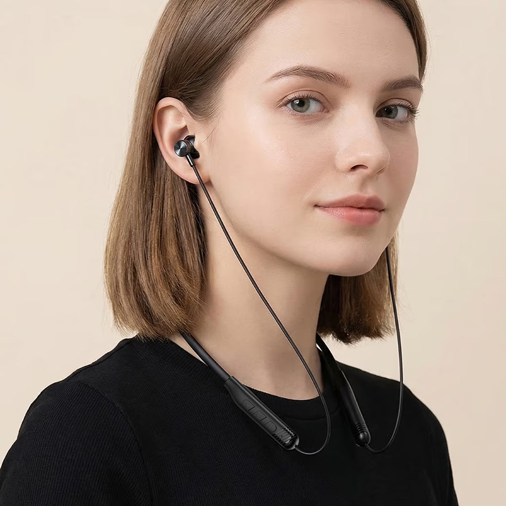 Manos libres Bluetooth Acefast N9, A2DP, Negro