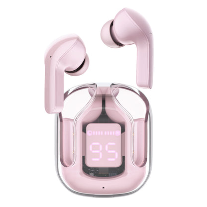 Manos libres Bluetooth Acefast T6, TWS, Rosa