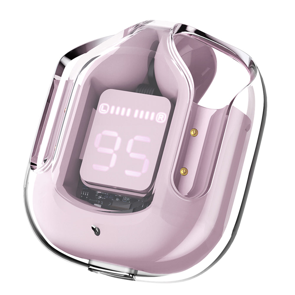 Manos libres Bluetooth Acefast T6, TWS, Rosa