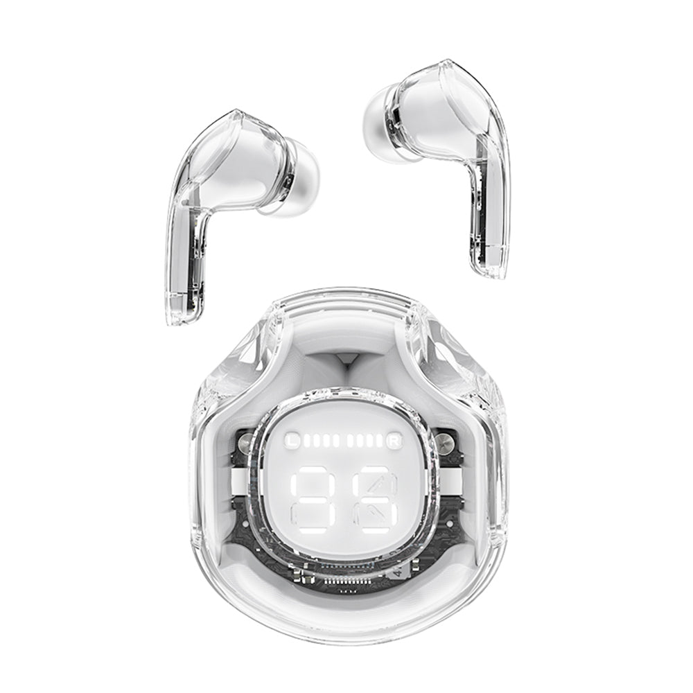 Manos libres Bluetooth Acefast T8, TWS, Blanco