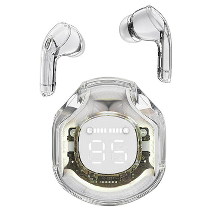 Manos libres Bluetooth Acefast T8, TWS, Blanco