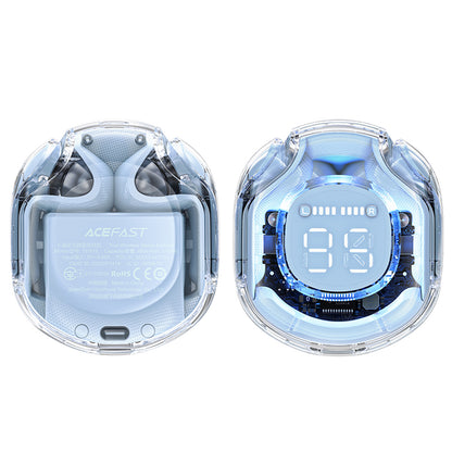 Manos libres Bluetooth Acefast T8, TWS, Azul