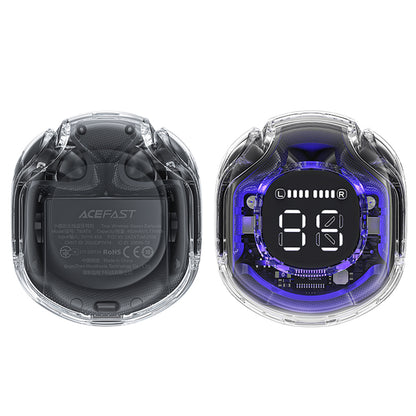 Manos libres Bluetooth Acefast T8, TWS, Negro