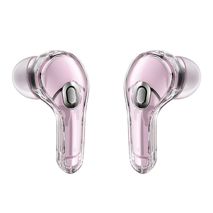 Manos libres Bluetooth Acefast T8, TWS, Rosa