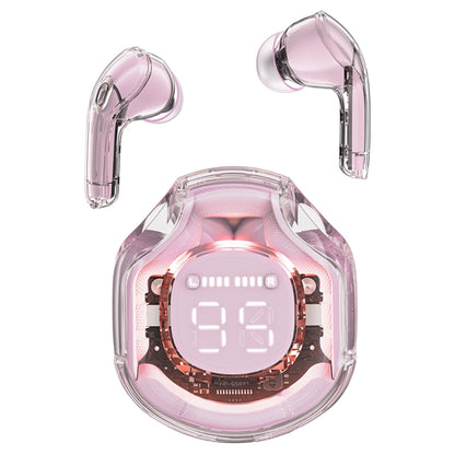 Manos libres Bluetooth Acefast T8, TWS, Rosa