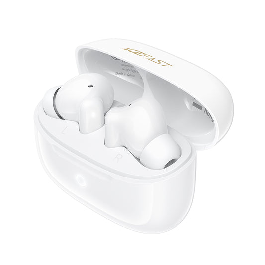 Manos libres Bluetooth Acefast W7, TWS, Blanco
