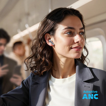 Manos libres Bluetooth Anker SoundCore P41i, TWS, ANC, Blanco A3937G21