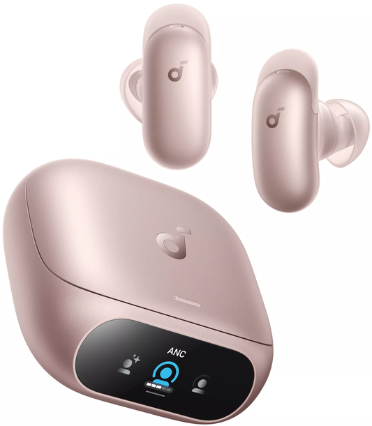 Manos libres Bluetooth Anker SoundCore Liberty 5 Pro, TWS, ANC, MultiPoint, Rosa D1203G51