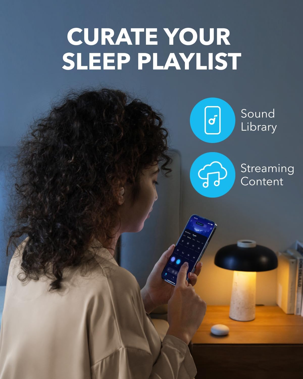 Manos libres Bluetooth Anker SoundCore Sleep A20, TWS, Blanco A6611G21 