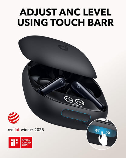 Manos libres Bluetooth Anker Soundcore Liberty 4 Pro, TWS, ANC, Negro A3954G11