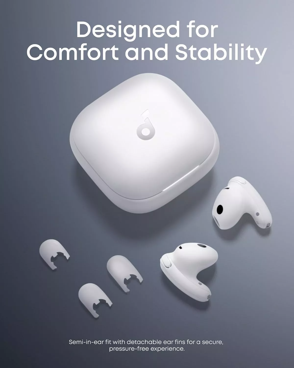 Manos libres Bluetooth Anker SoundCore Liberty Buds, TWS, ANC, Blanco D1200G21