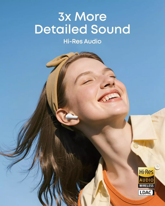 Manos libres Bluetooth Anker Soundcore R60i, TWS, ANC, Blanco D1202G21