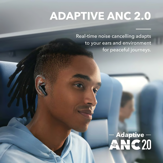Manos libres Bluetooth Anker SoundCore Liberty 4 NC, TWS, ANC, MultiPoint, Negro, Reacondicionado A3947G11