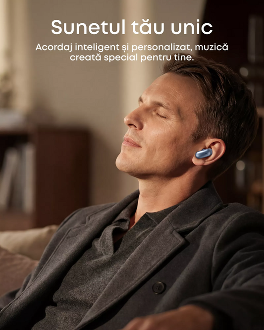 Manos libres Bluetooth Anker SoundCore Liberty 5 Pro, TWS, ANC, MultiPoint, Azul D1203G31