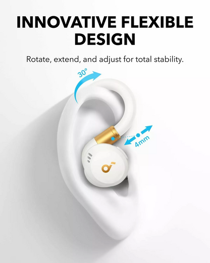 Manos libres Bluetooth Anker Soundcore Sport X20, TWS, ANC, Blanco A3968G21