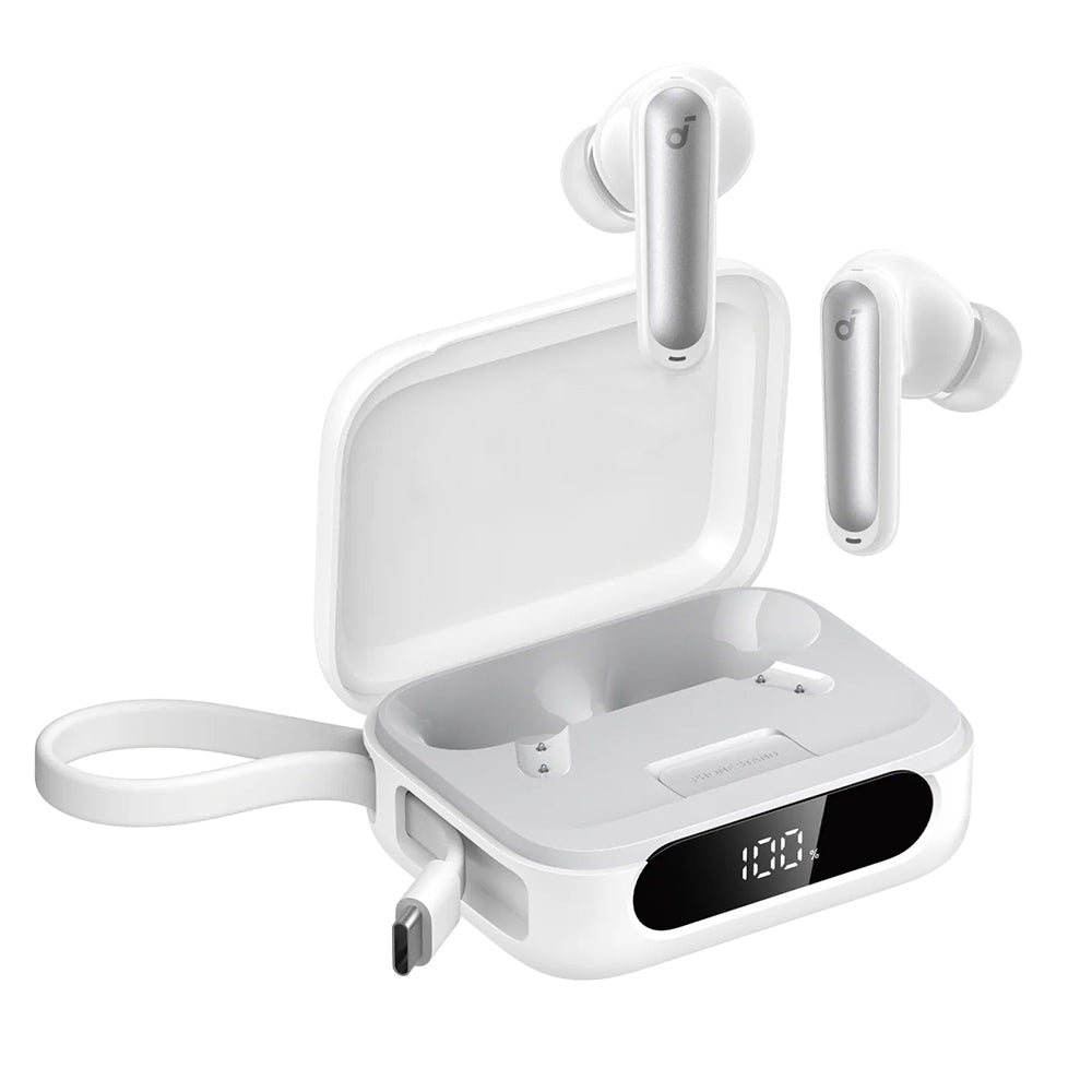 Manos libres Bluetooth Anker SoundCore P41i, TWS, ANC, Blanco A3937G21