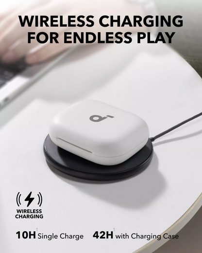 Manos libres Bluetooth Anker SoundCore AeroFit 2, TWS, Blanco A3874G21