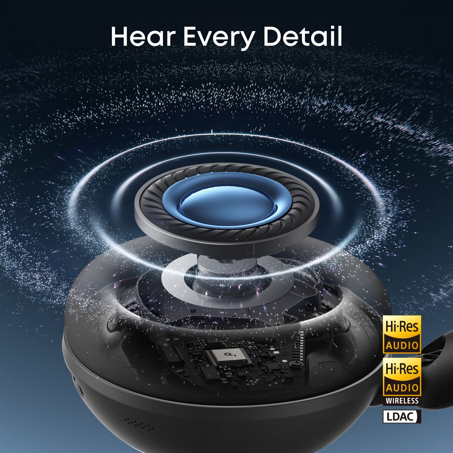 Manos libres Bluetooth Anker SoundCore Space 2, A2DP, ANC, Negro D1402G11