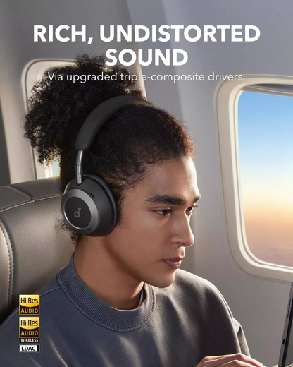 Handsfree Bluetooth Anker Soundcore Space One Pro, A2DP, ANC, Negro A3062G11