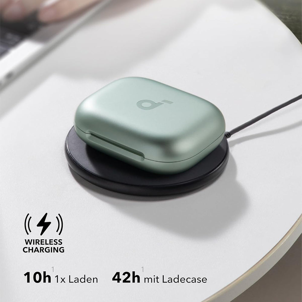 Manos libres Bluetooth Anker SoundCore AeroFit 2, TWS, Verde A3874G61