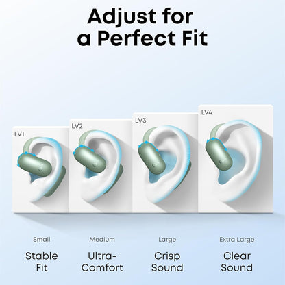 Manos libres Bluetooth Anker SoundCore AeroFit 2, TWS, Verde A3874G61