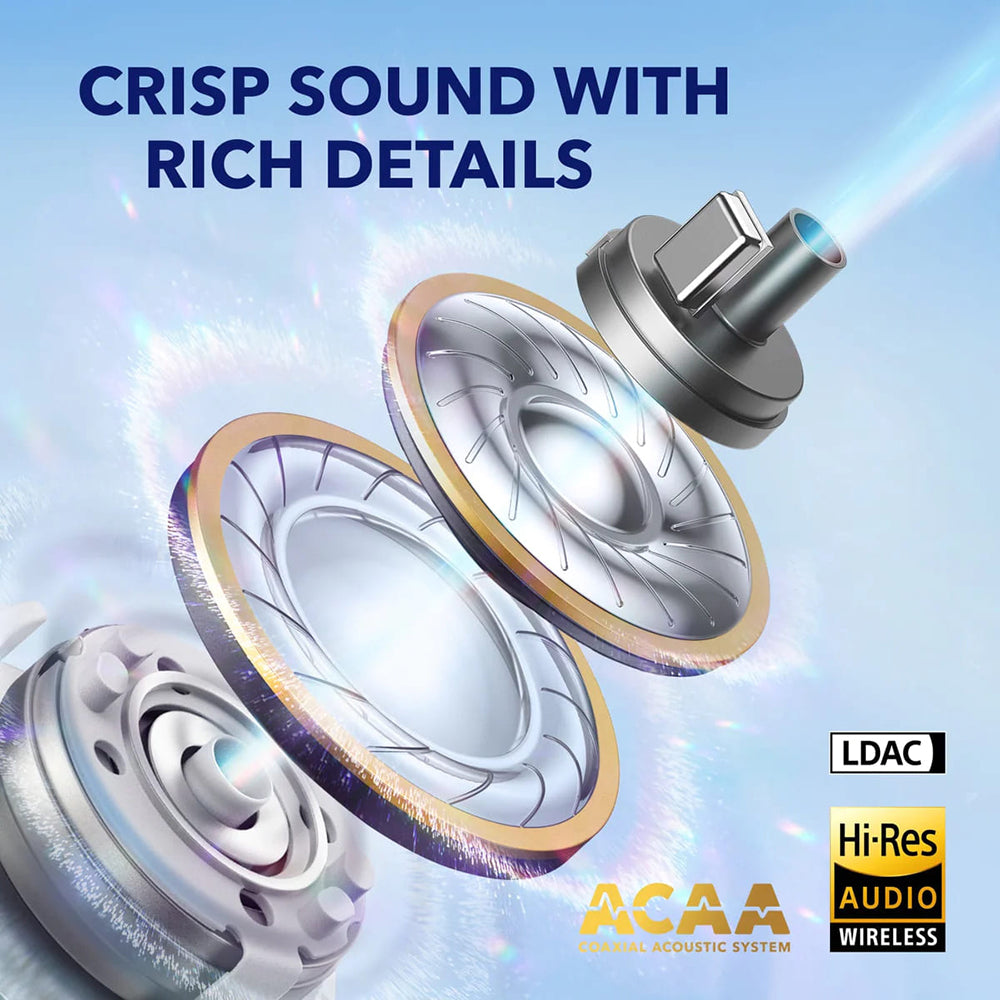 Handsfree Bluetooth Anker SoundCore Liberty 4, TWS, ANC, Blanco A3953G21