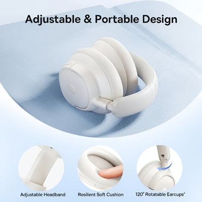 Handsfree Bluetooth Baseus Bass BH1 NC, MultiPoint, A2DP, ANC, Blanco A0203702