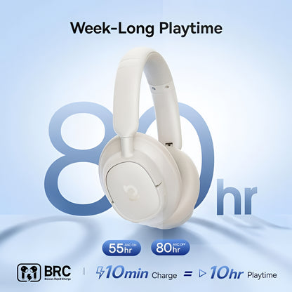 Handsfree Bluetooth Baseus Bass BH1 NC, MultiPoint, A2DP, ANC, Blanco A0203702