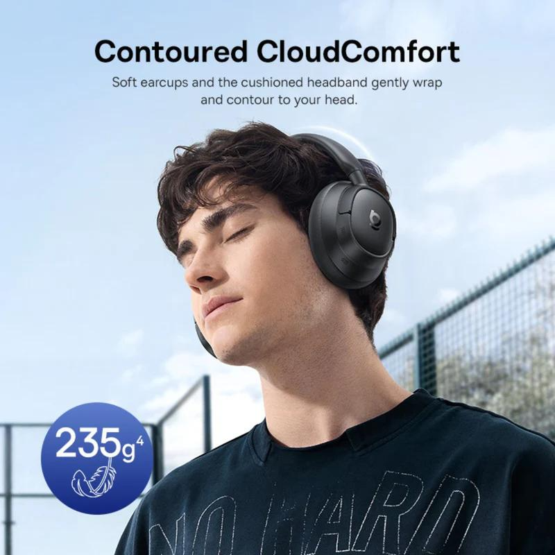 Manos libres Bluetooth Baseus Bass BH1 NC, MultiPoint, A2DP, ANC, Negro A0203703