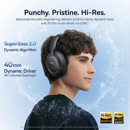 Manos libres Bluetooth Baseus Bass BH1 NC, MultiPoint, A2DP, ANC, Negro A0203703
