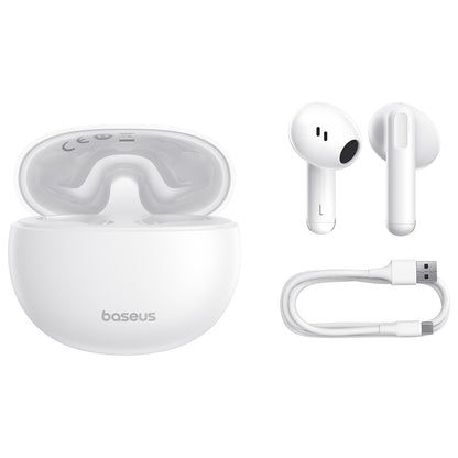Manos libres Bluetooth Baseus Bowie E12, TWS, Blanco A00059801216-Z1 
