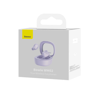 Handsfree Bluetooth Baseus Bowie WM02, TWS, Morado NGTW370205