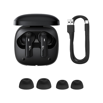 Handsfree Bluetooth Baseus Bowie E19, TWS, Negro A00069600113-00