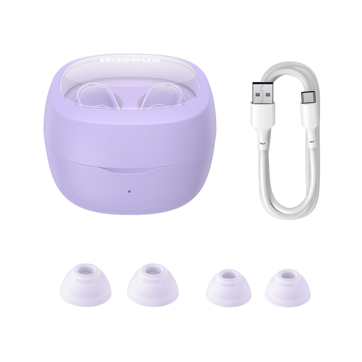 Handsfree Bluetooth Baseus Bowie WM02, TWS, Morado NGTW370205