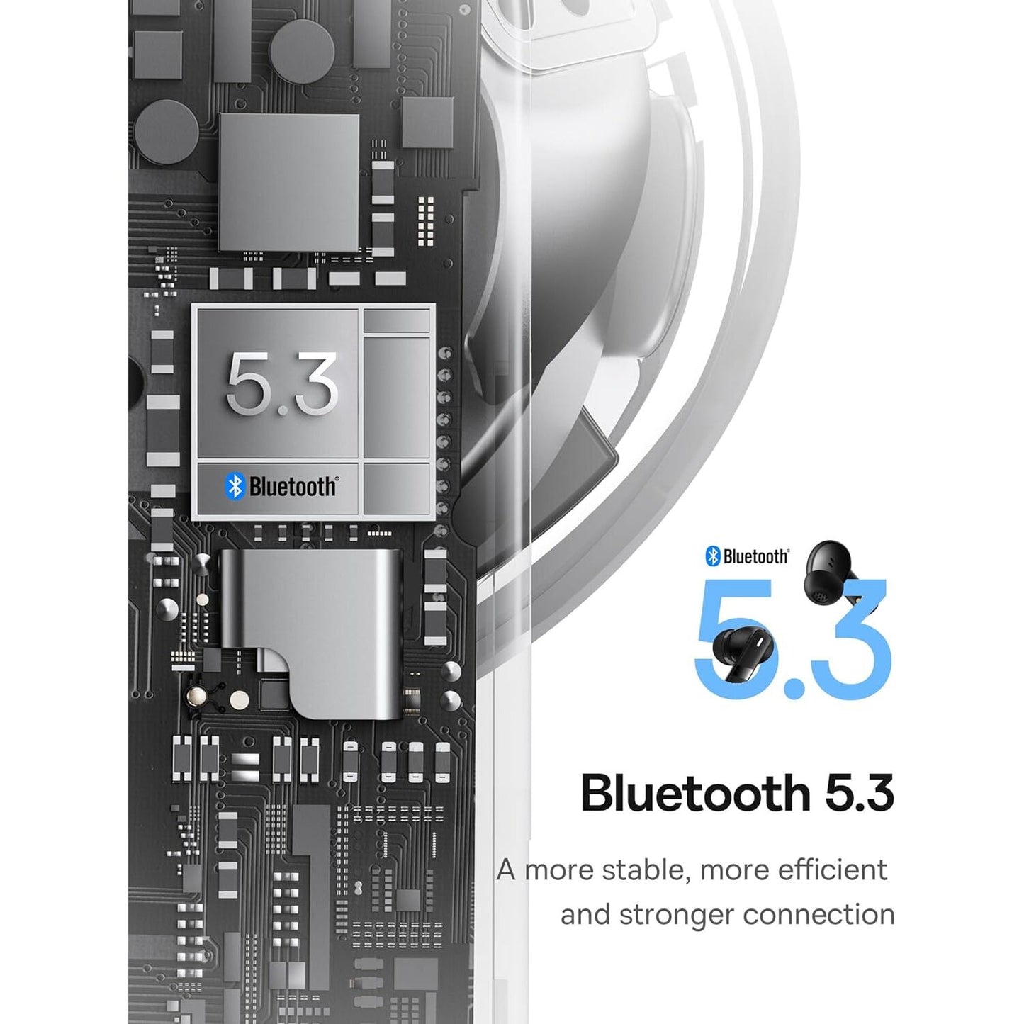Auriculares Bluetooth Baseus Bowie E20, TWS, Negro