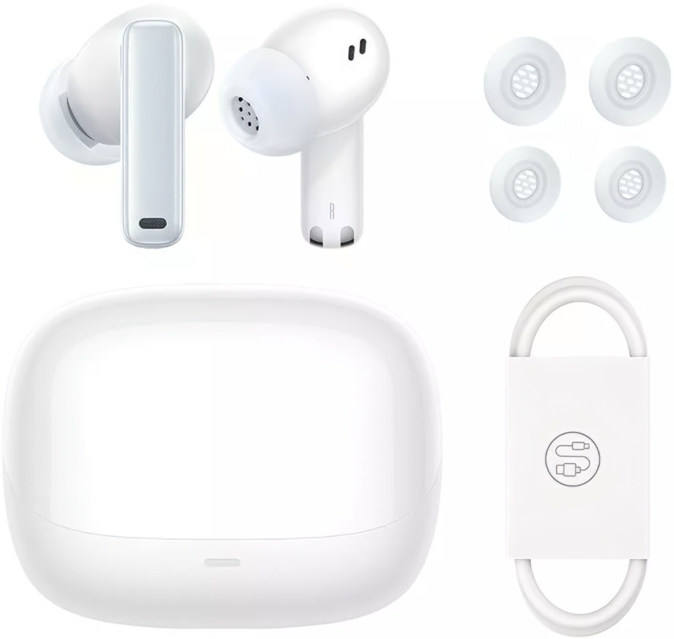 Handsfree Bluetooth Baseus Bowie M2s, TWS, ANC, Blanco NGTW350102