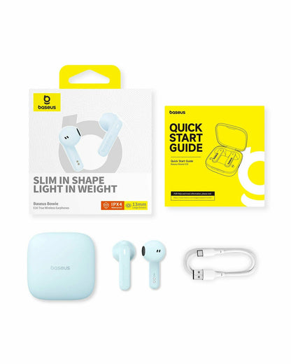 Handsfree Bluetooth Baseus Bowie E16, TWS, Azul A00061900313-01