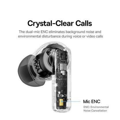 Handsfree Bluetooth Baseus Bowie E19, TWS, Negro A00069600113-00