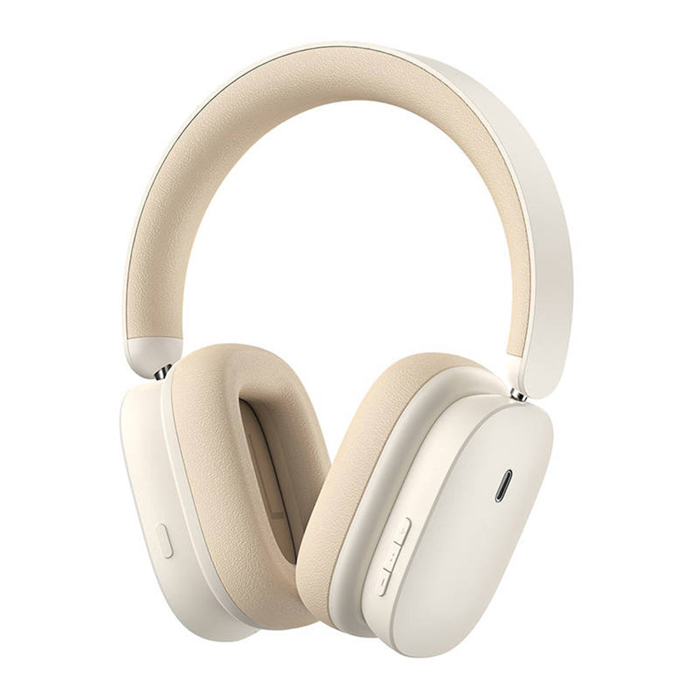 Manos libres Bluetooth Baseus Bowie H1, A2DP, ANC, Crema NGTW230202
