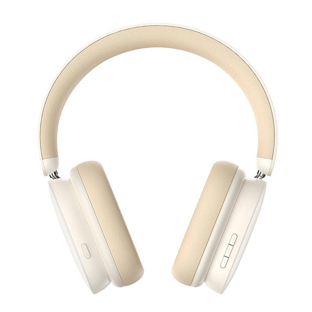 Manos libres Bluetooth Baseus Bowie H1, A2DP, ANC, Crema NGTW230202