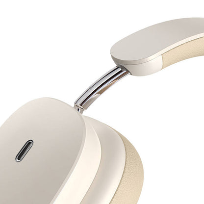 Manos libres Bluetooth Baseus Bowie H1, A2DP, ANC, Crema NGTW230202